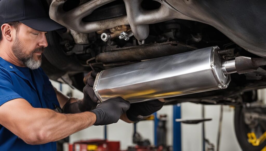 replacing a catalytic converter